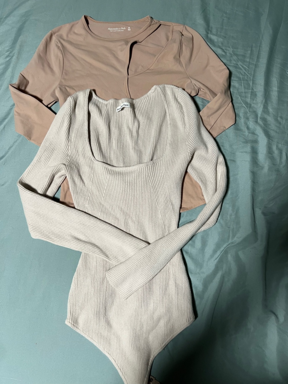 Abercrombie & Fitch Bodysuit Bundle in Light Beige